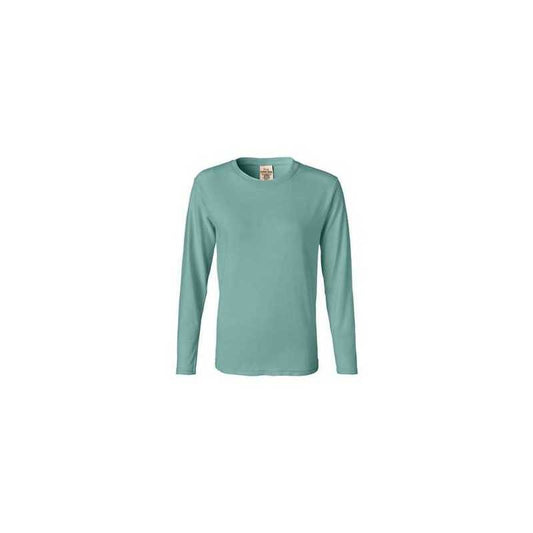 Comfort Colors 3014 Garment-Dyed Women's Ringspun Long-Sleeve T-Shirt Seafoam