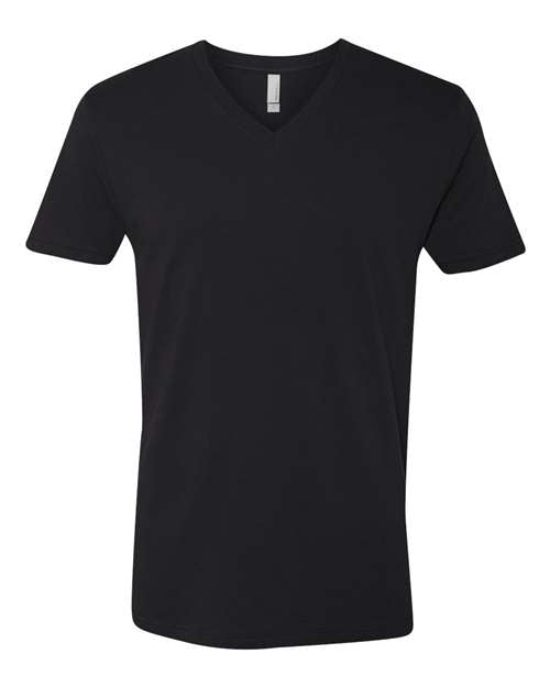 Next Level - Unisex Cotton V-Neck T-Shirt - 3200 Black