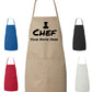 Personalized Chef Cooking Apron Permanent Text