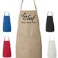 Personalized Chef Cooking Apron with Chef Hat Clipart with  Pristina Text