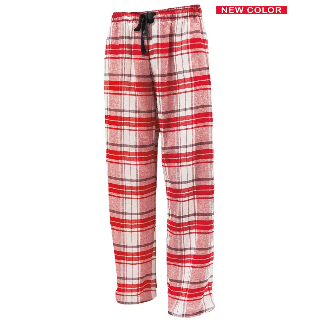 Pennant Adult and Youth Unisex Flannel Pants New White and Red