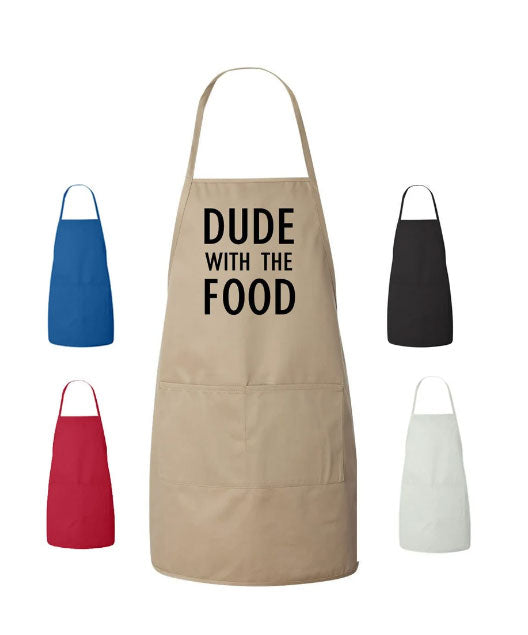 Cooking Apron Dude With The Food Gift Design Cooking Apron