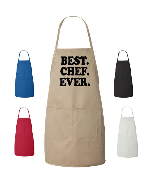 Cooking Apron Best Chef Ever Gift Design Cooking Apron