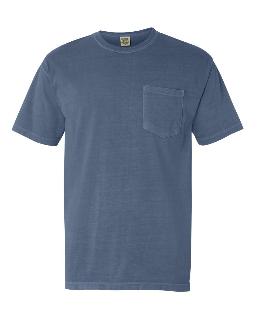Comfort Colors - Garment-Dyed Heavyweight Pocket T-Shirt - 6030 Blue Jean