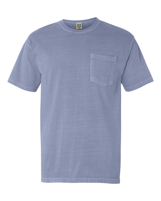 Comfort Colors - Garment-Dyed Heavyweight Pocket T-Shirt - 6030 Ice Blue