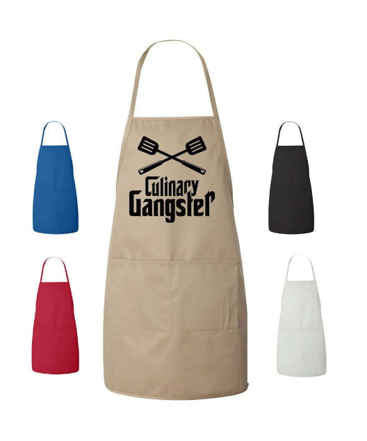 Cooking Apron Culinary Gangster Graphics Gift Design Cooking Apron