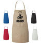 Cooking Apron Chef Beard Graphics Gift Design Cooking Apron