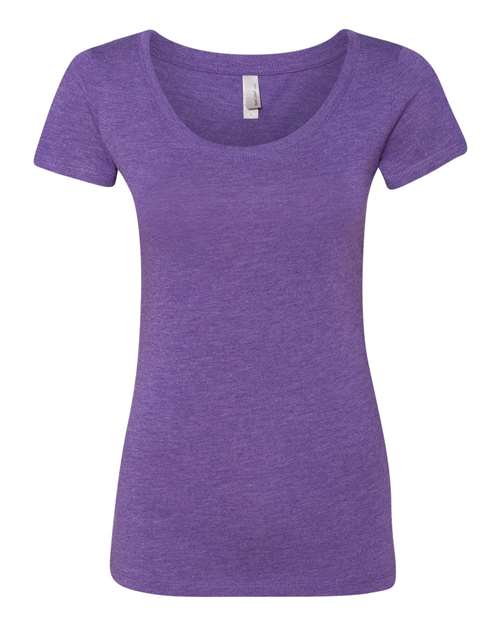 Next Level - Women’s Triblend Scoop Neck T-Shirt - 6730 Purple Rush