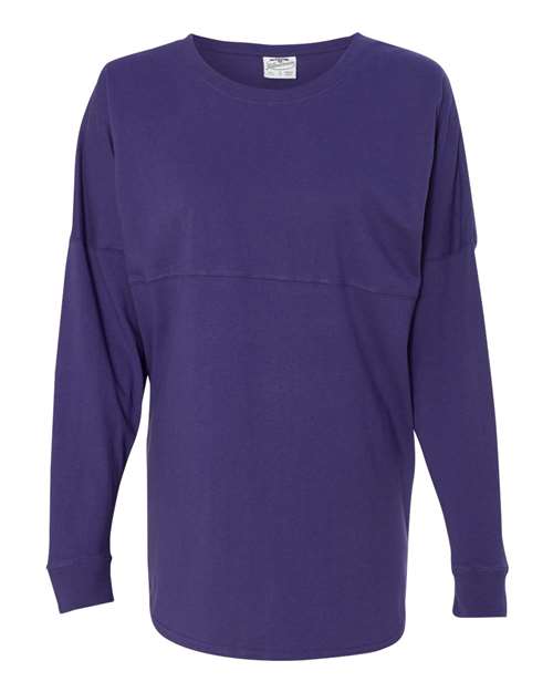 J. America - Unisex Game Day Jersey Long Sleeve T-Shirt - 8229 Purple