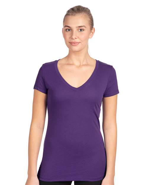 Next Level - Women's Ideal V-Neck T-Shirt - 1540 Purple