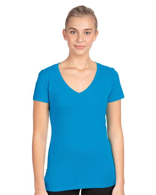 Next Level - Women's Ideal V-Neck T-Shirt - 1540 Turquoise