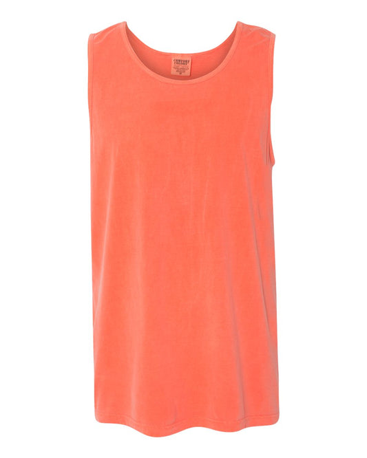 Comfort Colors - Garment-Dyed Heavyweight Pocket Tank Top - 9360 Bright Salmon Size S
