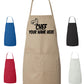Personalized Chef Cooking Apron with Chef Hat Clipart with Komik Text