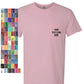 Customized Comfort Colors Garment Dyed Heavyweight Pocket Tshirt 6030