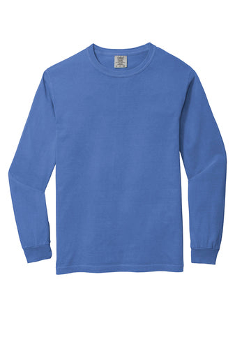Comfort Colors 5014 - 5.5 oz. Ringspun Garment-Dyed Long-Sleeve T-Shirt Flo Blue