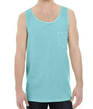 Comfort Colors - Garment-Dyed Heavyweight Pocket Tank Top - 9330 Chalky Mint L