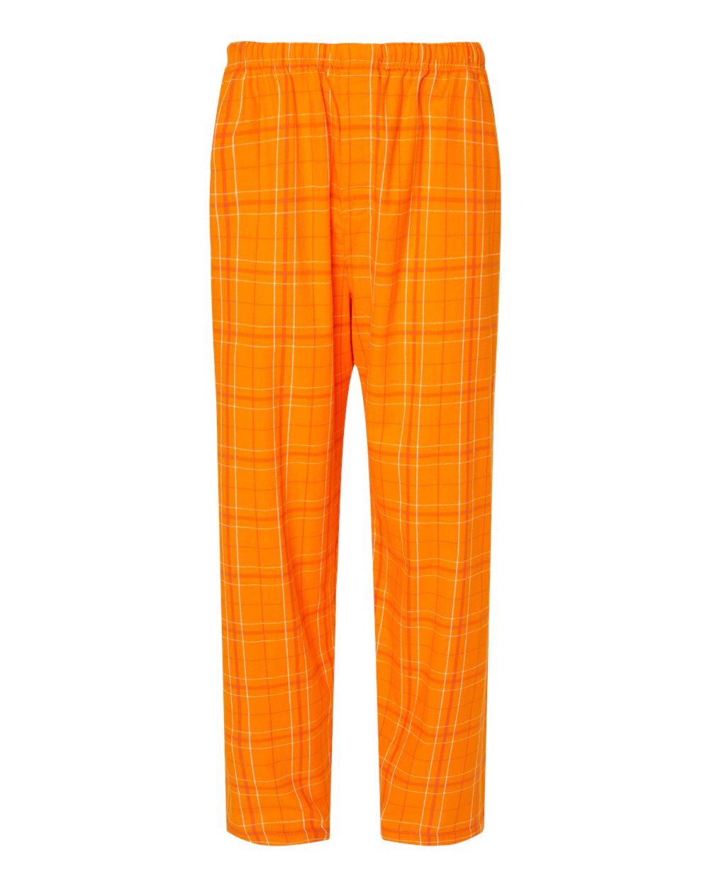 Boxercraft Unisex Flannel Pants Orange Field Day Flannel Pants with Custom Text