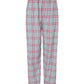 Boxercraft Unisex Flannel Pants Oxford and Red Flannel Pants with Custom Text