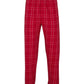 Boxercraft Unisex Flannel Pants Crimson Field Day Plaid Flannel Pants with Custom Text