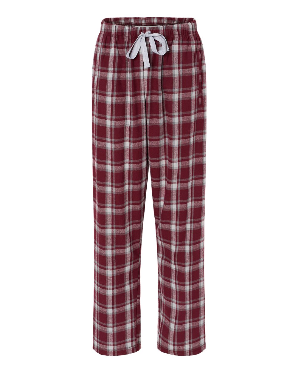 Boxercraft Ladies Haley Flannel Pants Heritage Maroon Color Pants with Custom Text