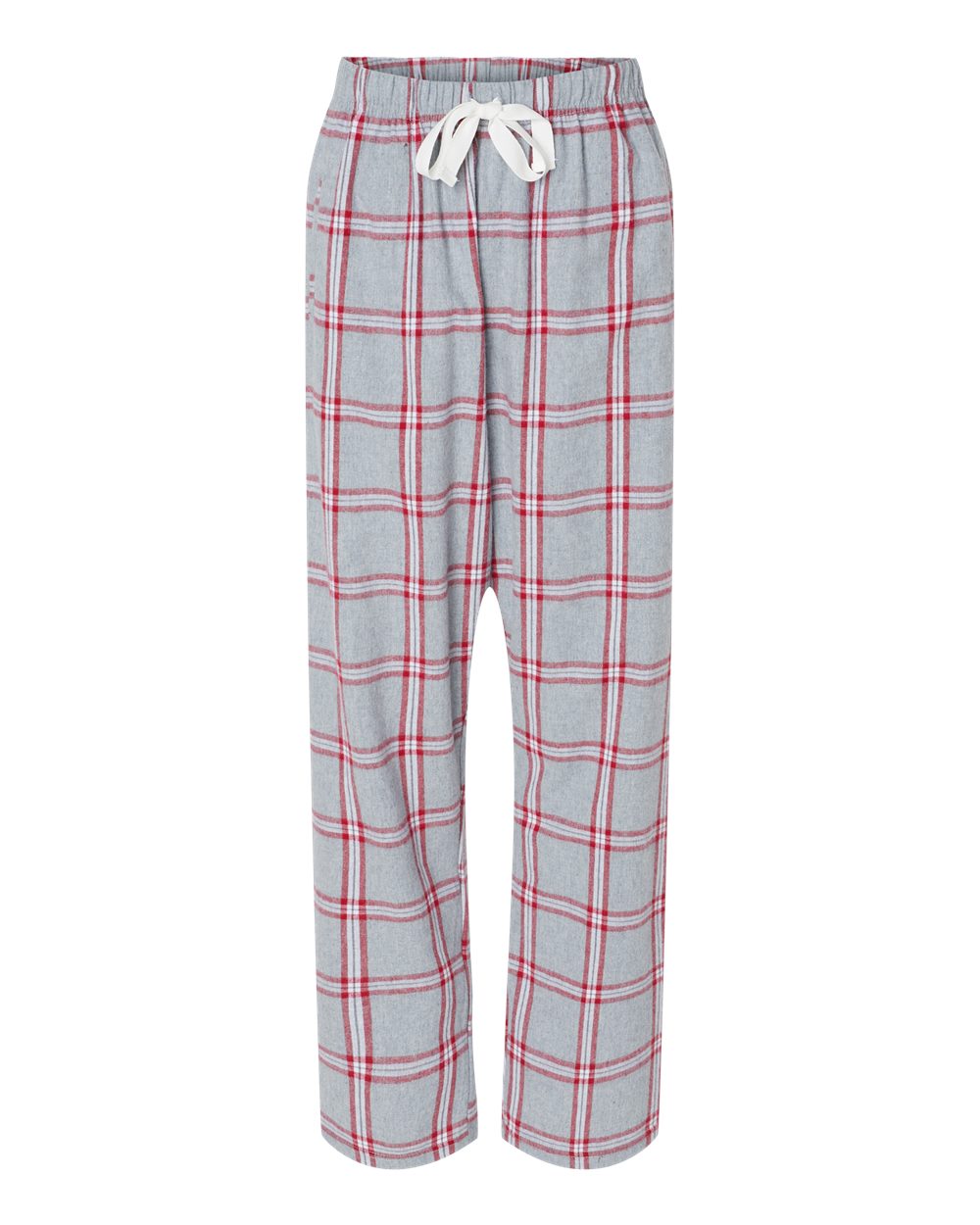 Boxercraft Ladies Haley Flannel Pants Oxford Red Color Pants with Custom Text