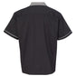 Hilton HP2244 Bowling Shirt Black With Steel Trim Custom Text or Design