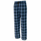 Pennant Adult and Youth Unisex Flannel Pants Columbia and Navy Flannel Pants with Custom Text