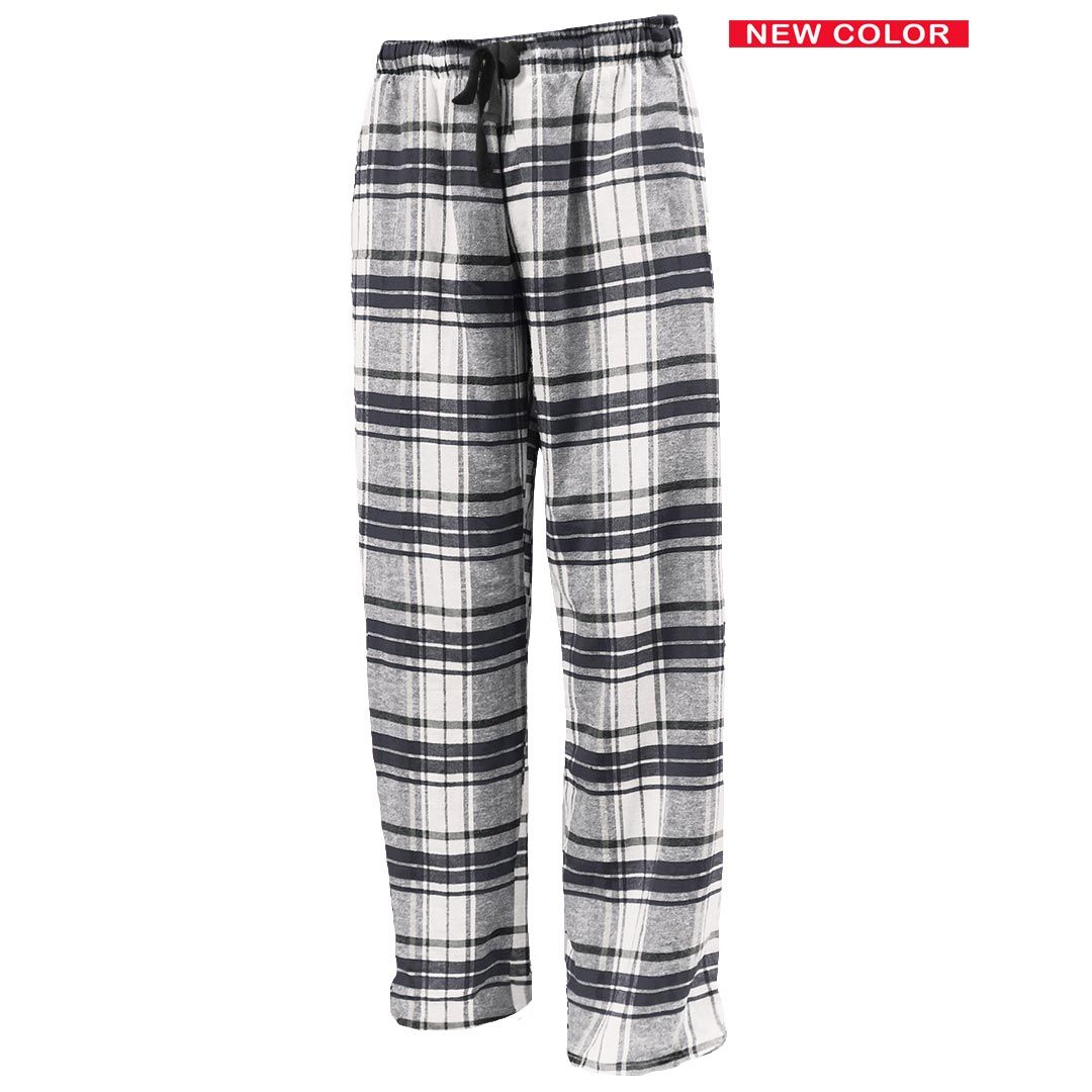 Pennant Adult and Youth Unisex Flannel Pants New White and Black Flannel Pants with Custom Text